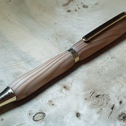 木製ペン ノック式ボールペン/0.7㎜シャーペン兼用 屋久杉  ガラスコート仕上げ 1枚目の画像