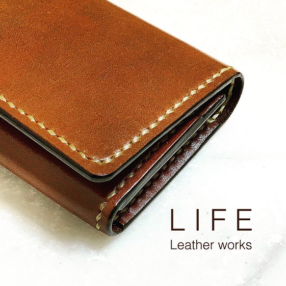 姫路レザー 名刺入れ LIFE Leather works 1枚目の画像