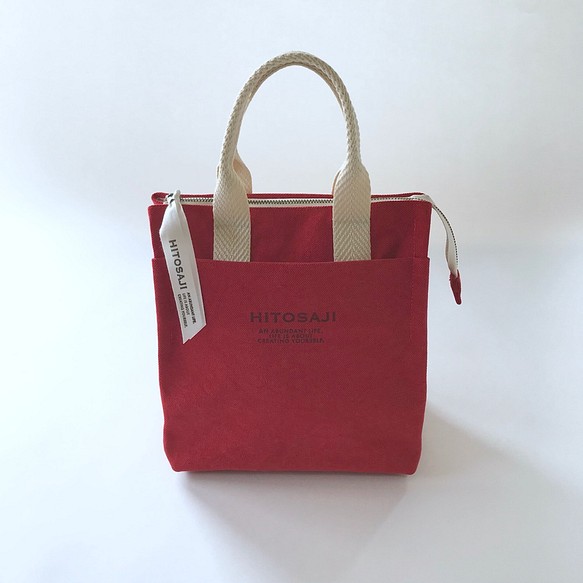 紙袋型トートBAG c/#レッド