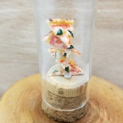 ミニチュアフード ピザ瓶【マルゲリータ４段】 1枚目の画像