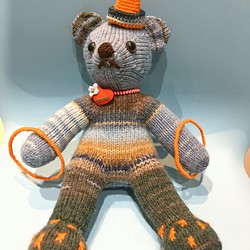 熊愛*熊大大*手工編織泰迪熊熊寶寶knitted teddy bearテディベア玩偶娃娃收藏訂製 第1張的照片