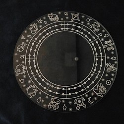 [僅板] 雙圈占星板 200mm 可選占星板，用於移動天然寶石 第1張的照片