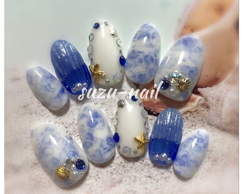 再販☆マーメイドネイル ネイルチップ（つけ爪） suzu-nail 通販