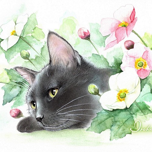 作品№112 桜 絵画 ねこプラス 通販｜Creema(クリーマ)