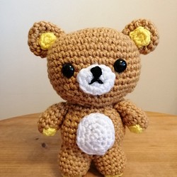 [太著迷.愛死了] 手編毛線娃娃公仔 - 鬆弛小熊熊 第1張的照片