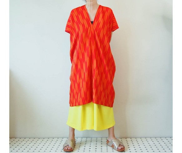 SoldSquare連衣裙 - 復古和服製成的方形連衣裙“免運費” 第1張的照片