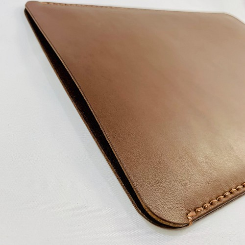 栃木レザーiPad miniケース 縦型② chocolate(新型iPad mini対応可 