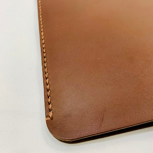 栃木レザーiPad miniケース 縦型② chocolate(新型iPad mini対応可 