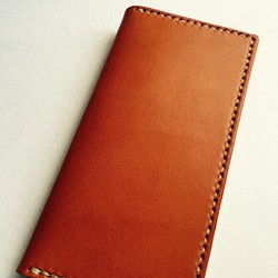 Leather iphone6,6s case orange JAPAN made 第1張的照片