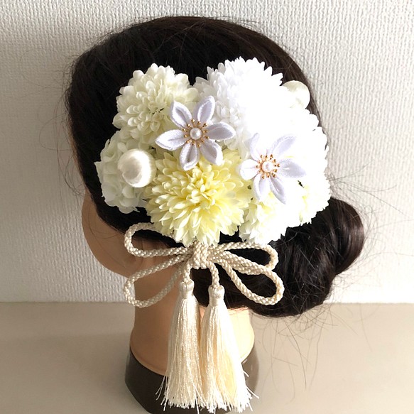 つまみ細工 和装 髪飾り 花嫁 結婚式 ウェディング 白無垢 ヘアアクセサリー 秋 通販 Creema クリーマ ハンドメイド 手作り クラフト作品の販売サイト