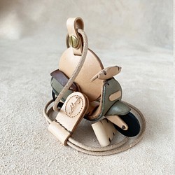 GOGORO鑰匙包-GOGORO2代復刻版-真皮植鞣 皮革鑰匙圈 吊飾 裝飾品 第1張的照片