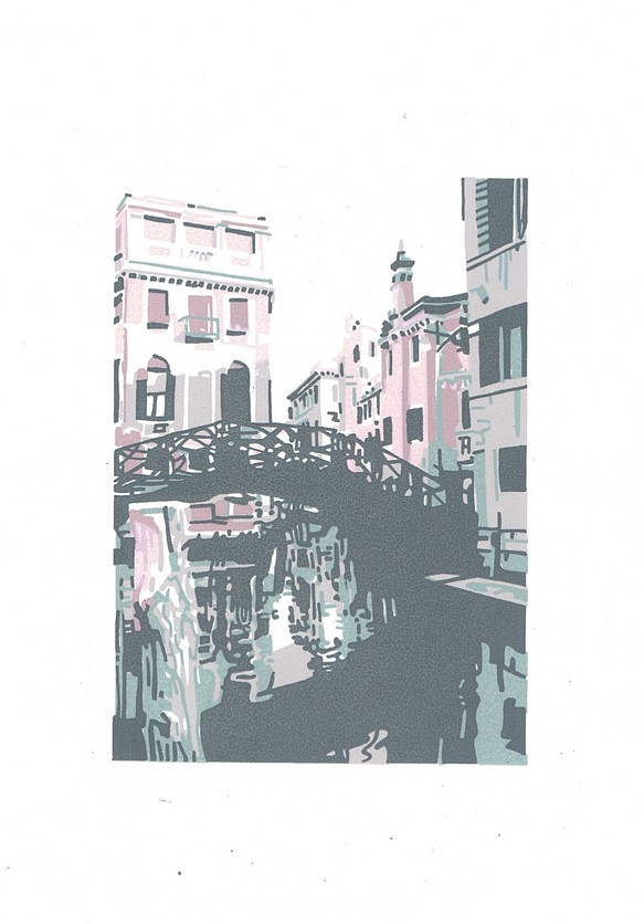 シルクスクリーン版画／87　ヴェネツィア１４ 1枚目の画像