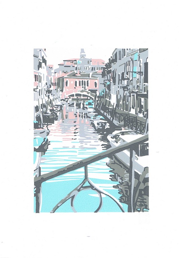 シルクスクリーン版画／92　ヴェネツィア１９ 1枚目の画像