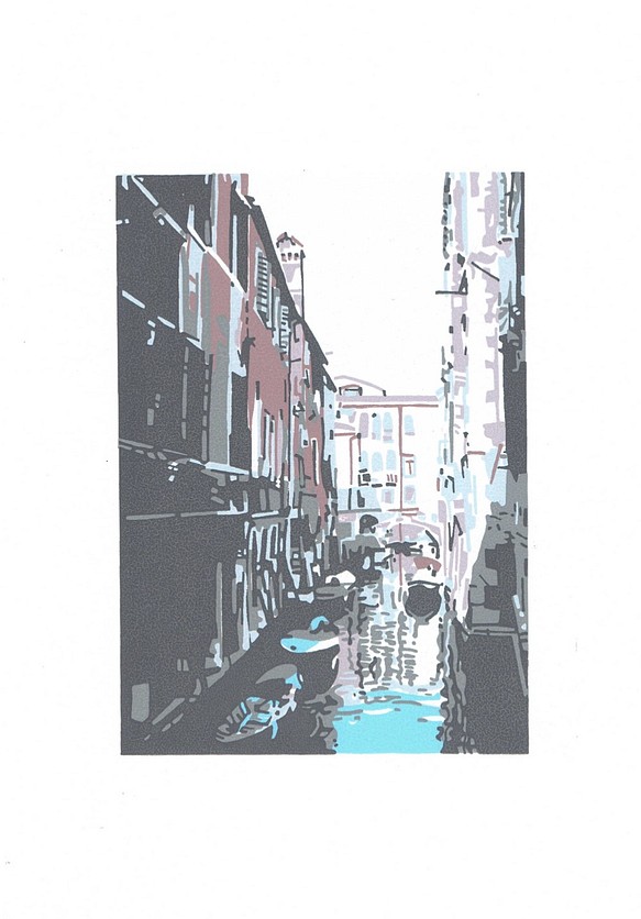 シルクスクリーン版画／100　ヴェネツィア２９ 1枚目の画像