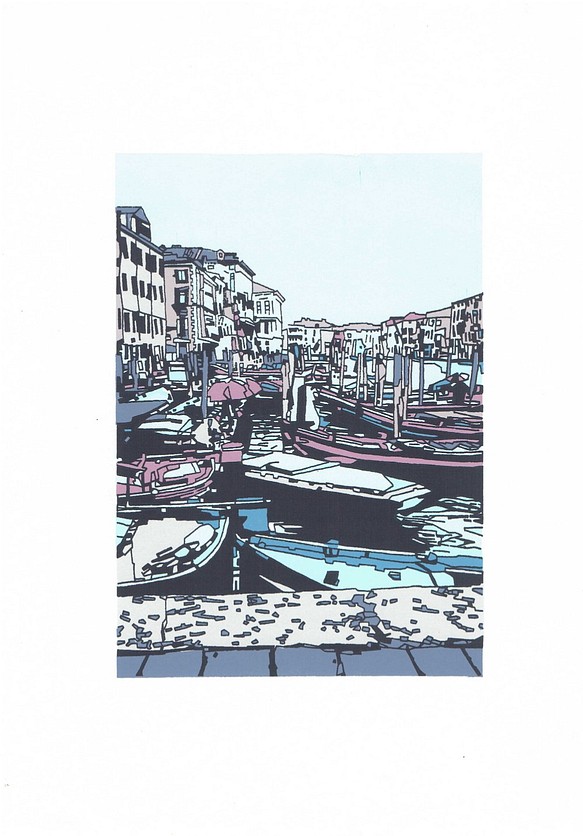 シルクスクリーン版画／109　ヴェネツィア３８ 1枚目の画像