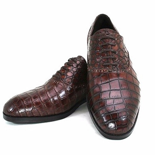 受注生産 マットクロコダイルハンドメイド紳士靴 LC9008 シューズ・靴 