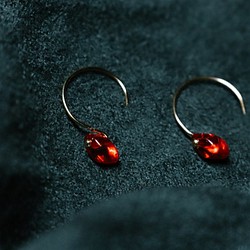 阿拉伯黃昏 - 玻璃珠耳環 (耳針) 第1張的照片