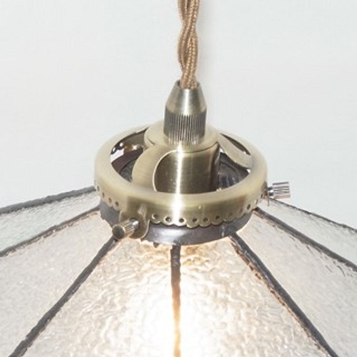 手作りステンドグラス ペンダントライト電球付 レトロ LED対応 照明 