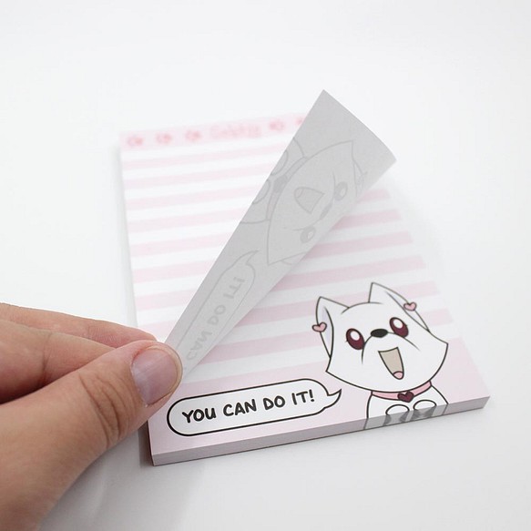 | セルフィ 柴犬 |  米国からの輸入商品  メモ付箋紙 -YOU CAN DO IT! (やればできる) 1枚目の画像