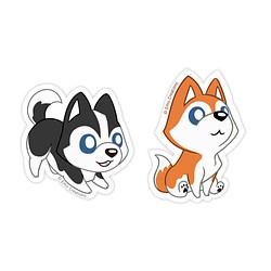 Cute Husky Dog Sticker 1枚目の画像