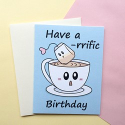 Tea-rrific Birthday Card 1枚目の画像