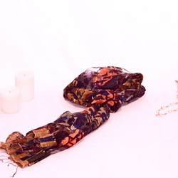 トルコ製　シルクスカーフ 1枚目の画像