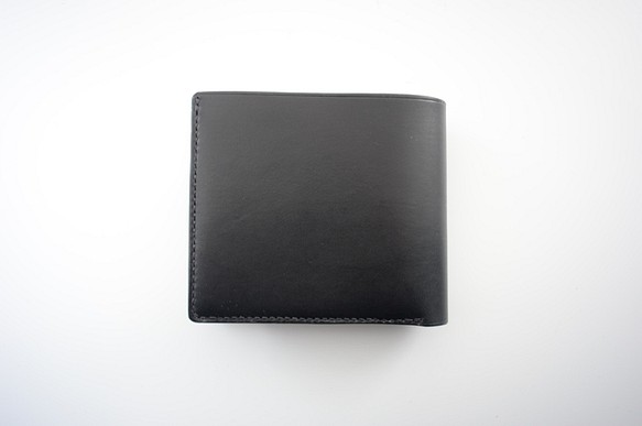 送料無料　イタリアンレザー　エルバマット　二つ折り財布　真鍮ホック 1枚目の画像