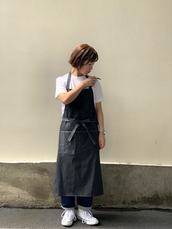 Gray Apron (デニム エプロン) www.cleanlineapp.com