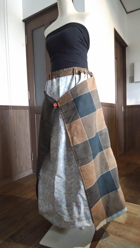 【SALE／82%OFF】 着物リメイク デザインスカート かわいい