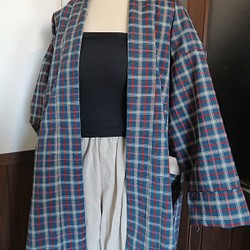 着物リメイク　羽織コート 1枚目の画像