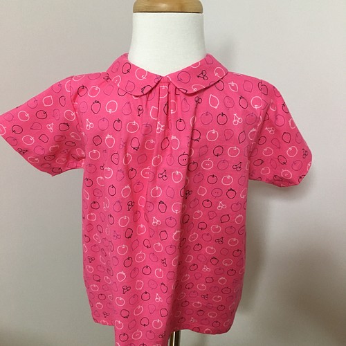 フルーツ柄のピンクのワンピース（90） ベビー服 nanairo 通販｜Creema 
