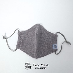 3D布マスク- sweatshirt gray 1枚目の画像