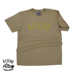 Moco moco Gitcho T-shirt-Sand Khaki 「夏　半袖」 1枚目の画像