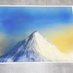 【エベレスト】A4サイズ　ポスター　キレイ　自然　山　インテリア　アート　イラスト　マウント 1枚目の画像