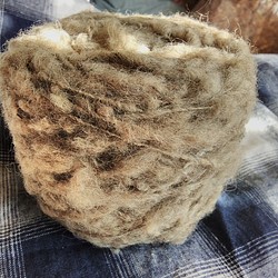 手紡ぎ毛糸　ピレネー　250g前後 1枚目の画像