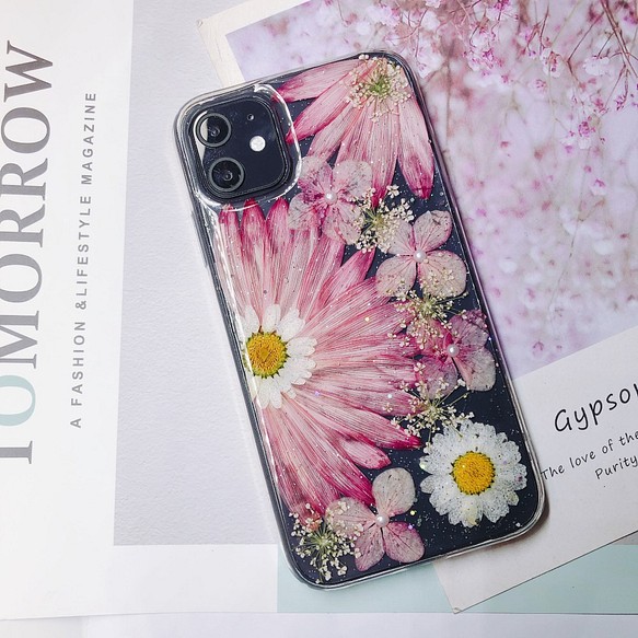 押し花ケース Iphone 最大75 オフ Galaxy Xperia対応可能 機種選択無料