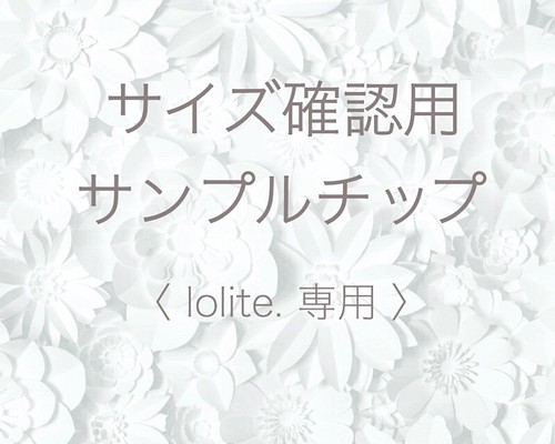 再販×5】サイズ確認用サンプルチップ〈送料無料〉 ネイルチップ ネイル