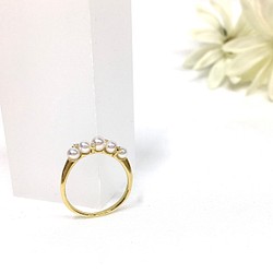 K18 ダイヤモンドu0026あこやベビーパールリング 指輪・リング APOLLON jewelry 通販｜Creema(クリーマ)