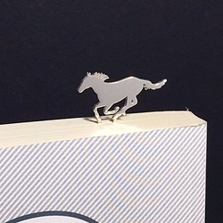 Horse-BookMark-1 純種銀色書籤書籤 第1張的照片
