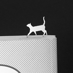 Cat-13-h BookMark Cat Silver [Oder Production 7days] 1枚目の画像