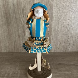 節句人形　『鎧兜を着た　エルフ』　turquoise blue 1枚目の画像