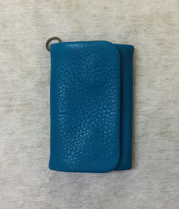 お財布キーホルダー (ターコイズブルー) 1枚目の画像