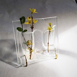 Botanical Cube/Wild Flowers」ガラス 植物標本 ペーパーウェイト