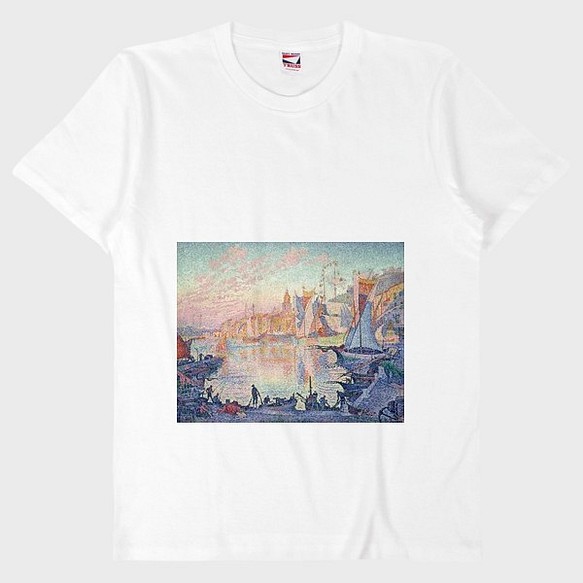 ★送料無料★絵画Tシャツ Paul Signac『サントロぺの港』 (TRUSS) 1枚目の画像
