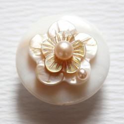 ●帯留　shell flower●or 1枚目の画像