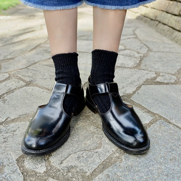 Morino Gakko 4雙套裝純棉天然材質襪子【2雙黑色，2雙混合灰色】圓領/12485460/ 第5張的照片