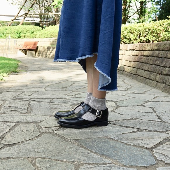 Morino Gakko 4雙套裝純棉天然材質襪子【2雙黑色，2雙混合灰色】圓領/12485460/ 第6張的照片