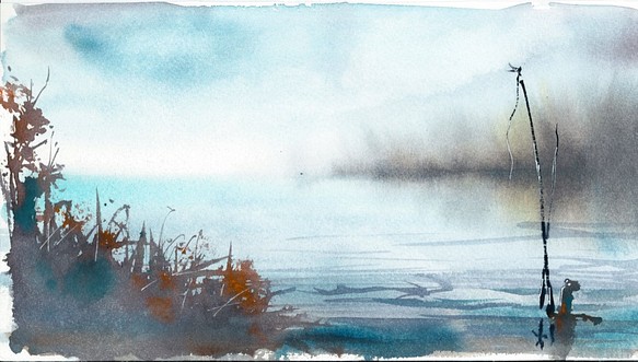 湖畔の朝 1枚目の画像