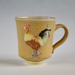 鶏レリーフマグカップ 1枚目の画像