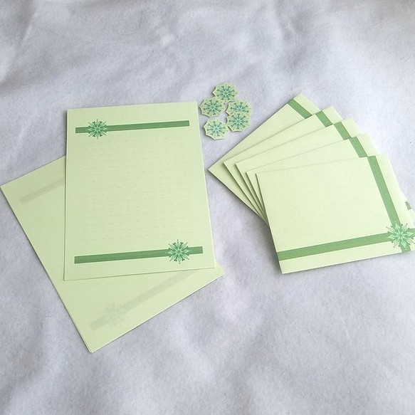 緑系７～レターセット１点+便箋３０枚～ 1枚目の画像
